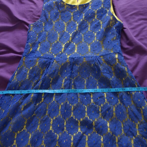 Magic Blue with Yellow Inner Size M Dress - Picture 3 of 16